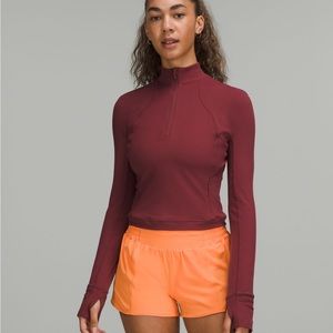 Lululemon Rulu Cropped half zip